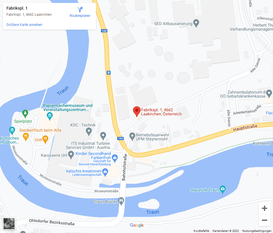Insel Steyrermühl Google Maps